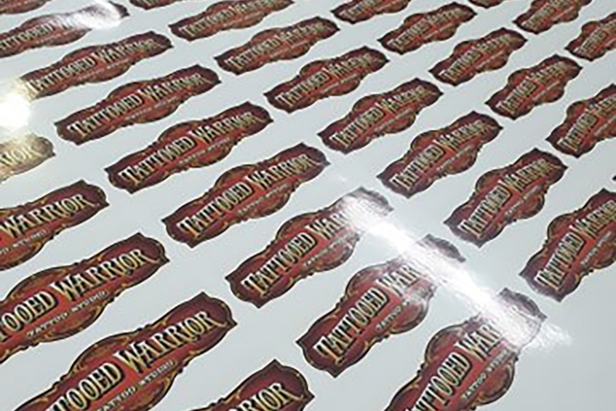 Stickers labels decals
